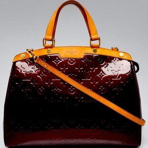 Luis Vuitton Vernis Amarante Brea GM Handbag